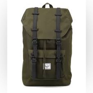 Herschel Little America Backpack, Green, 25L, with Laptop Sleeve